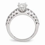 Quality Gold 14k White Gold Diamond Semi-Mount Engagement Ring photo 2