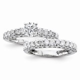 Quality Gold 14k White Gold Diamond Semi-Mount Engagement Ring photo 3