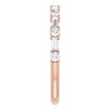 14K Rose 1/2 CTW Diamond Anniversary Band photo 4