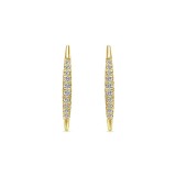 14k Yellow Gold Gabriel & Co. Diamond Earcuffs Earrings photo
