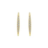 14k Yellow Gold Gabriel & Co. Diamond Earcuffs Earrings photo