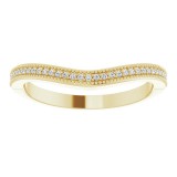 14K Yellow .07 CTW Diamond Matching Band photo 3