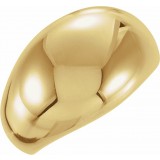 14K Yellow 12 mm Dome Ring photo
