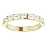 14K Yellow 5/8 CTW Diamond Straight Baguette Anniversary Band photo 3