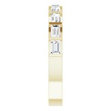 14K Yellow 5/8 CTW Diamond Straight Baguette Anniversary Band photo 4