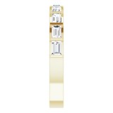 14K Yellow 5/8 CTW Diamond Straight Baguette Anniversary Band photo 4