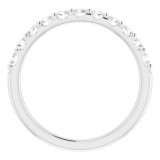 14K White 1/2 CTW Diamond Anniversary Band photo 2