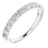 14K White 1/2 CTW Diamond Anniversary Band photo