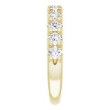 14K Yellow 1 CTW Diamond French-Set Anniversary Band photo 4