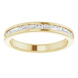 14K Yellow 3/8 CTW Diamond Channel-Set Anniversary Band photo 3