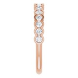 14K Rose 1/2 CTW Diamond Anniversary Band photo 4