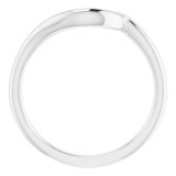 14K White Band for 5.8 mm Round Ring photo 2