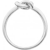 14K White Knot Design Ring photo 2