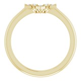 14K Yellow .03 CTW Diamond Matching Band photo 2