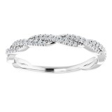 14K White 1/6 CTW Diamond Anniversary Band photo 3