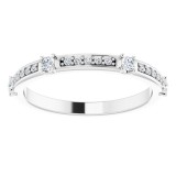 14K White 1/4 CTW Diamond Anniversary Band photo 3