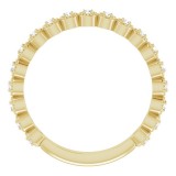 14K Yellow 1/8 CTW Diamond Anniversary Band photo 2