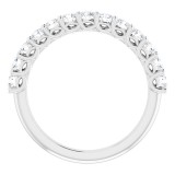 14K White 3/4 CTW Diamond Anniversary Band photo 2