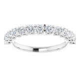 14K White 3/4 CTW Diamond Anniversary Band photo 3