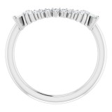 14K White 1/5 CTW Diamond Matching Band photo 2