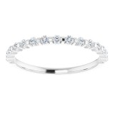 14K White 1/4 CTW Diamond Anniversary Band photo 3