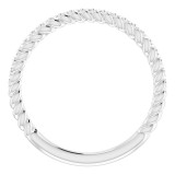 14K White 1/5 CTW Diamond Rope Anniversary Band photo 2