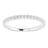 14K White 1/5 CTW Diamond Rope Anniversary Band photo 3