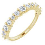 14K Yellow 3/4 CTW Diamond Anniversary Band photo