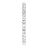 14K White 3/8 CTW Diamond French-Set Anniversary Band photo 4