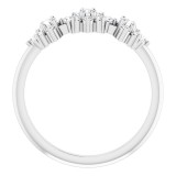 14K White 3/8 CTW Diamond Anniversary Band photo 2