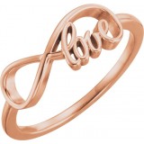 14K Rose Love Infinity-Inspired Ring photo