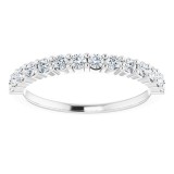 14K White 3/8 CTW Diamond Anniversary Band photo 3