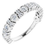 Platinum 3/4 CTW Diamond Anniversary Band photo