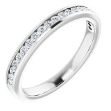 14K White 1/4 CTW Diamond Anniversary Band photo