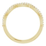 14K Yellow 1/5 CTW Diamond Anniversary Band photo 2