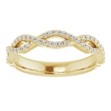 14K Yellow 1/5 CTW Diamond Anniversary Band photo 3