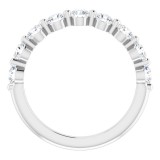 14K White 9/10 CTW Diamond Anniversary Band photo 2