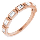 14K Rose 1/2 CTW Diamond Anniversary Band photo