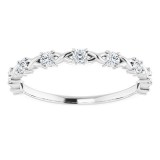 14K White 1/4 CTW Diamond Anniversary Band photo 3