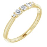 14K Yellow 1/5 CTW Diamond Anniversary Band photo