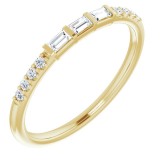 14K Yellow 1/6 CTW Diamond Anniversary Band photo