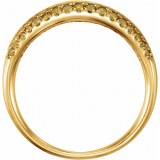 14K Yellow 1/3CTW Yellow Diamond Wedding Band photo 2