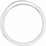 14K White 10.2 mm Criss-Cross Ring photo 2