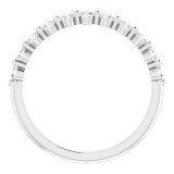 14K White 1/3 CTW Diamond Anniversary Band photo 2