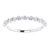 14K White 1/3 CTW Diamond Anniversary Band photo 3