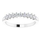 Platinum 1/4 CTW Diamond Nine-Stone Anniversary Band photo 3