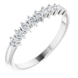 Platinum 1/4 CTW Diamond Nine-Stone Anniversary Band photo