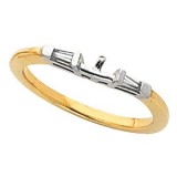 14K Yellow & White 1/6 CTW Diamond Band photo