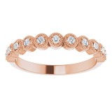 14K Rose 1/6 CTW Diamond Anniversary Band photo 3