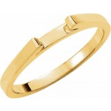 14K Yellow Matching Band for 6 mm Round Engagement Ring photo 2